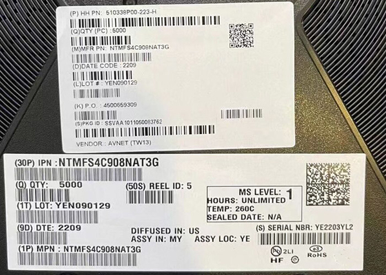 Chip de circuito integrado NTMFS4C908NAT3G Transistores MOSFET de potência N-Channel