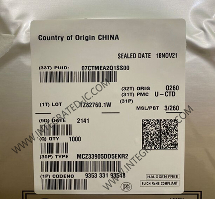 MCZ33905DD5EKR2 Chipe de sistema de circuito integrado Chipe base com CAN e LIN de alta velocidade