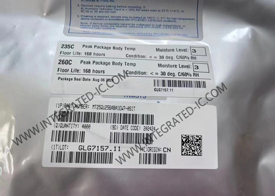 Memória IC de Chip Integrated Circuit MT25QU256ABA1EW7-0SIT 256Mbit 133MHz 8-WDFN