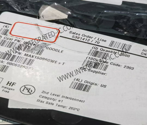 MAX15096GWE Chip de circuito integrado 6A Interruptor de circuito eletrônico integrado de troca a quente