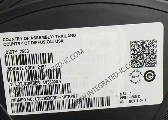LTC2953CDD-1 Chipe de circuito integrado Controlador de botão de ligação/desligação com monitoramento de tensão
