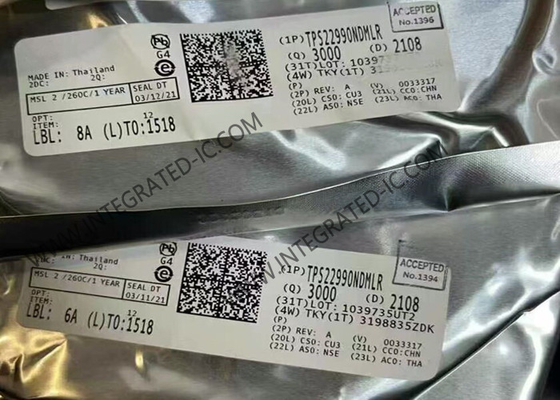 TPS22990NDMLR Chip de circuito integrado 5.5V 10A 3.9 mΩ IC de comutação de carga por resistência