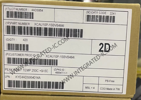 Matriz de Portão Programável de Campo XCAU10P-1SBVB484I 3.5 Mbit Artix UltraScale+ Matriz de Portão Programável de Campo