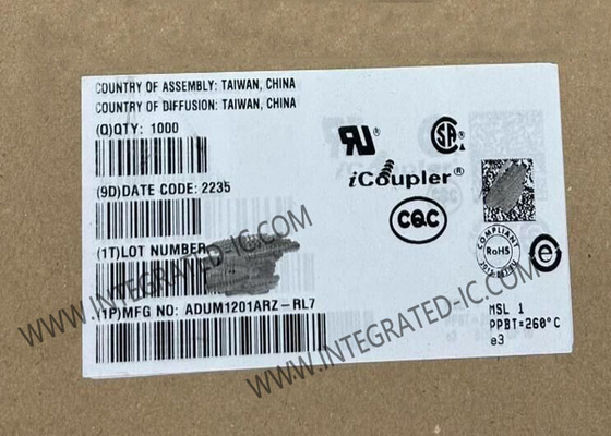 ADUM1201ARZ Chip de circuito integrado 25 Mb/s Isolador digital de dois canais SOIC-8