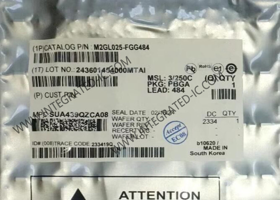 Arquivo de portão programável de campo M2GL025-FGG484 1.2V FPGA Lógica programável IC 27696LE FBGA-484