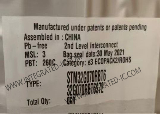 Microcontrolador MCU STM32G070RBT6 36 KB RAM ARM Cortex-M0+ MCU