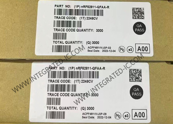 NRF52811-QFAA-R BT IC 2.4GHz Baixa Energia BT 5.4 SoC QFN48 BT 5.4 Sistema em Chipe