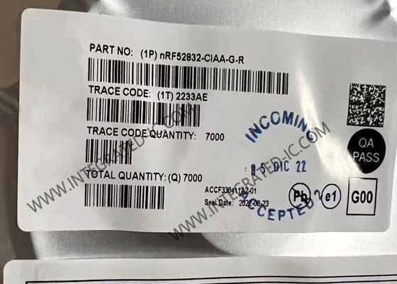 NRF52832-CIAA-G BT IC Versátil BT 5.4 SoC WLCSP50 Sistema Multiprotocolo em Chip