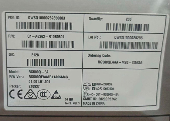 RG500Q Sub-6 GHz LGA 5G módulo, módulo transceptor 6GHz antena
