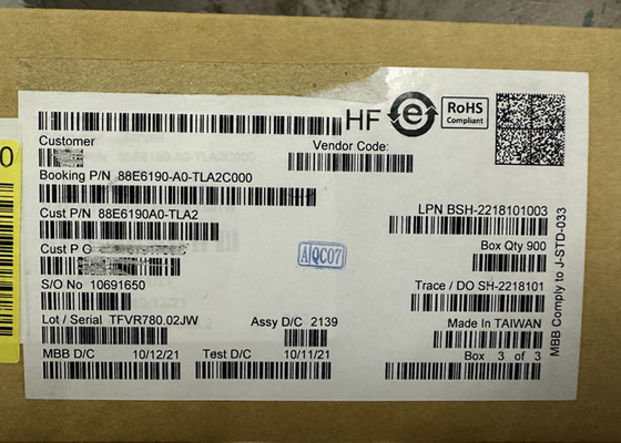 IC Ethernet 88E6190-A0-TLA2C000 11 Port Ethernet Switch IC Pacote BGA