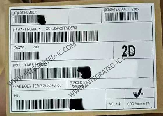 Arquivo de portão programável de campo XCKU5P-2FFVB676I FPGA IC lógico programável FBGA-676