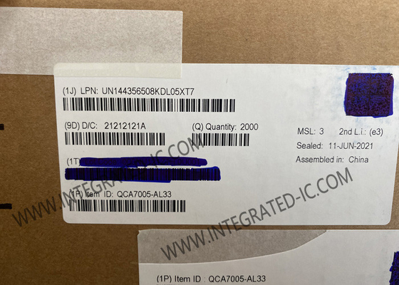 QCA7005-AL33 IoT Chip Powerline Comunicações e HomePlug Verde PHY QFN-68