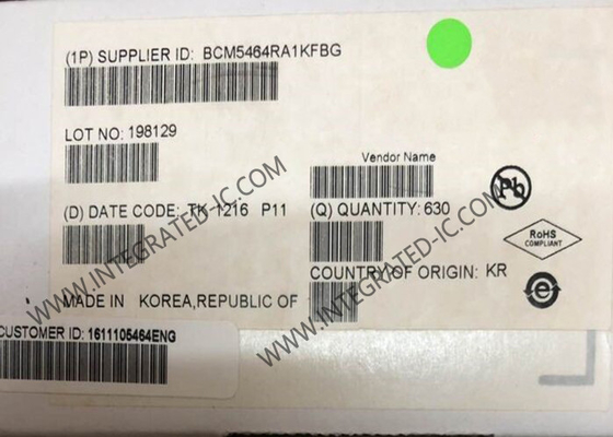 BCM5464RA1KFBG Ethernet IC Quad-port-port 10/10/1000Base-T Gigabit Cupper Ethernet Transceptor
