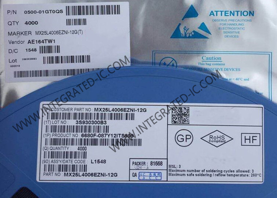 MX25L4006EZNI-12G Chip IC de memória 4Mbit CMOS Serial NOR Flash Memory IC WSON-8