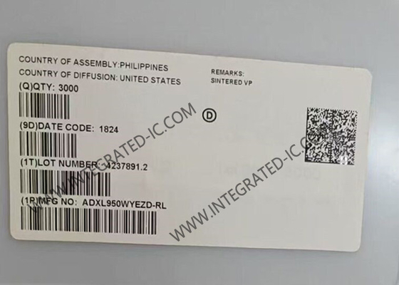 ADXL950WYEZD Sensor IC Acelerômetro de eixo único com detecção de aceleração de espectro duplo