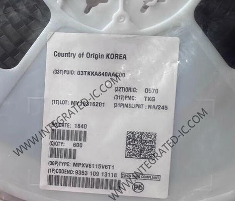 MPXV6115V6T1 Sensor IC -115 a 0 kPa Medidor e Sensor de pressão absoluta SOP-8