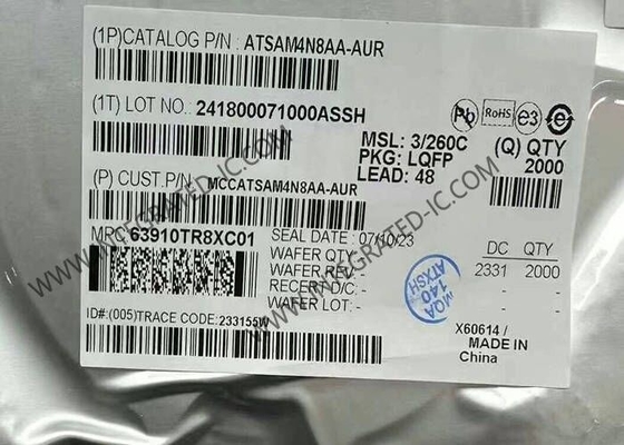ATSAM4N8AA-AUR Microcontrolador MCU Microcontroladores ARM Cortex-M4 de 32 bits de alto desempenho