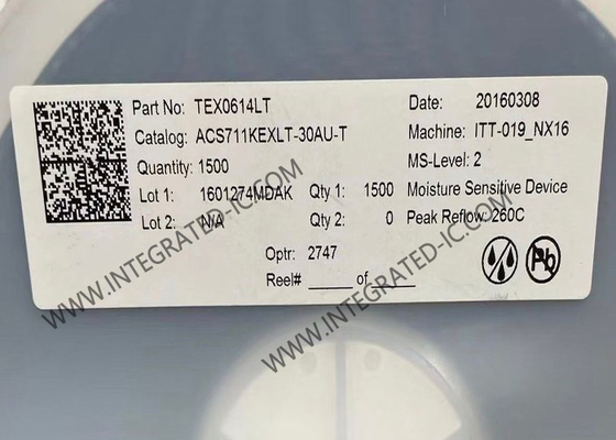 ACS711KEXLT-30AU Sensor IC 30A Efeito Hall Sensor de corrente linear QFN12
