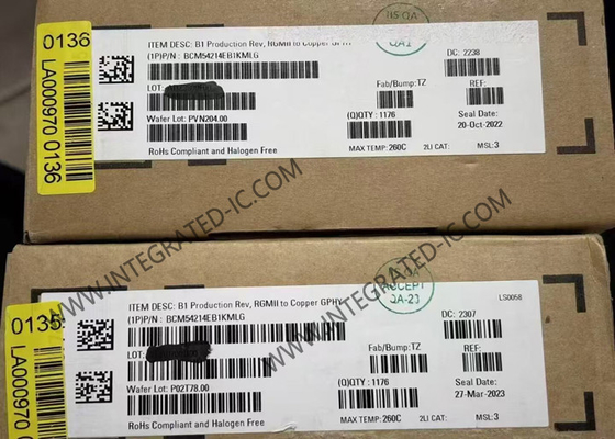 BCM54214EB1KMLG Ethernet IC Single Port RGMII Transceptor Gigabit Ethernet QFN68