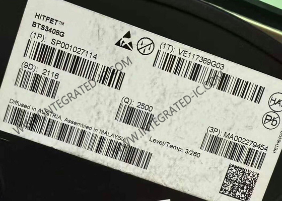 BTS3408G Chip de circuito integrado de canal duplo Switch de lado baixo PG-DSO-8 pacote