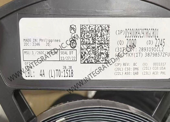 DS90UB929TRGCRQ1 Chipe de circuito integrado 5.95Gbps FPD Link III Bridge Serializer VQFN64