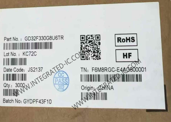 GD32F330G8U6TR Microcontrolador MCU 84MHz Nível de entrada de 32 bits Microcontroladores QFN28