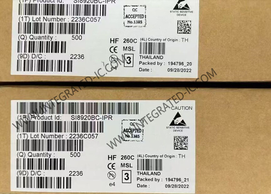 SI8920BC-IPR Chip de circuito integrado Amplificador isolado para medição de shunt de corrente
