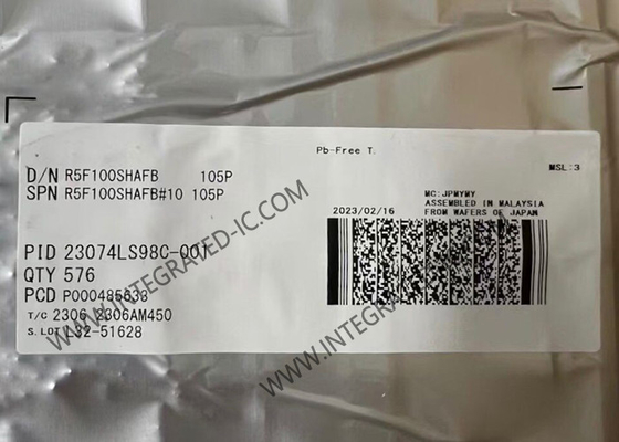 R5F100SHAFB Microcontrolador MCU Microcontroladores de baixa potência de alta função RL78/G13