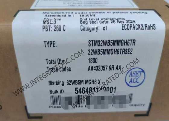 BT IC STM32WB5MMGH6TR 2.4GHz BT Baixa Energia 5.4 E 802.15.4 Módulo