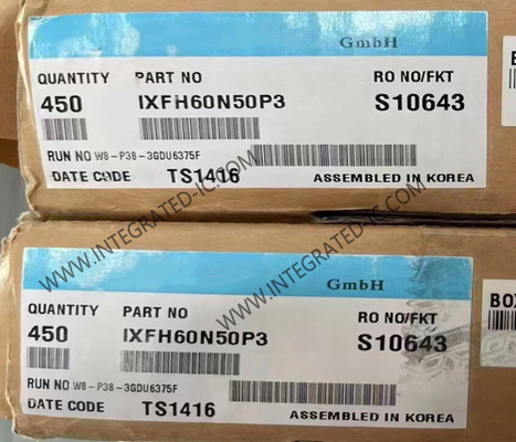 IXFH60N50P3 Chipe de circuito integrado de aumento de potência de canal N