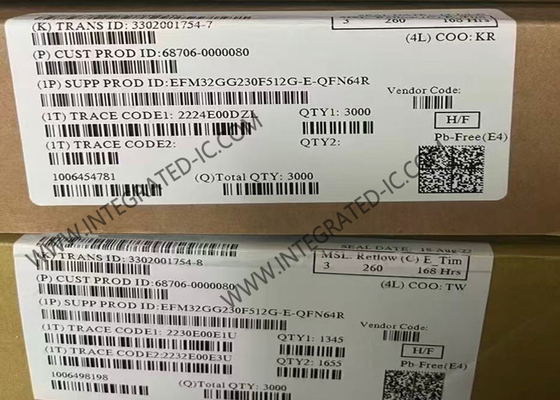 EFM32GG230F512G-E-QFN64 Microcontrolador MCU