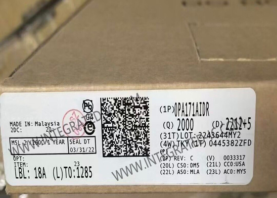 OPA171AIDR Chip de circuito integrado único 36V 3MHz Amplificador operacional de baixa potência
