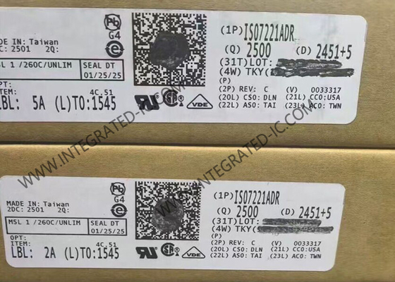 ISO7221ADR Chip de circuito integrado 2500Vrms Isoladores digitais de canal duplo SOIC8