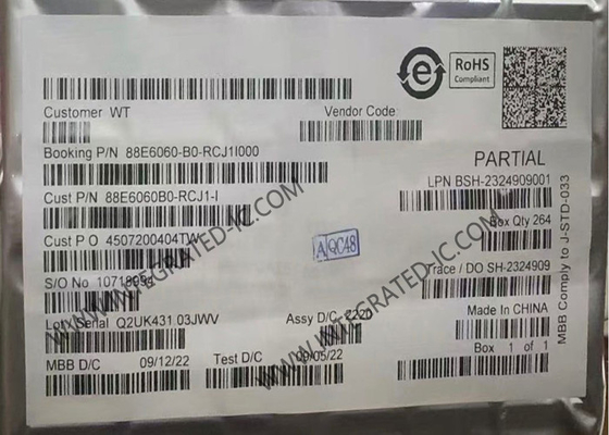 88E6060-B0-RCJ1I000 ETHERNET IC Integração de chip única 6-porta 10/100 Ethernet Switch