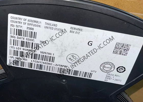 LTC3417AEDHC-2 Chipe de circuito integrado 4MHz Sincrono Step Down DC DC Regulador