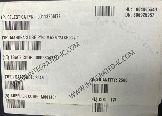 MAX9724BETC Chip de circuito integrado Amplificador de fones de ouvido estéreo 60mW Amplificadores de áudio