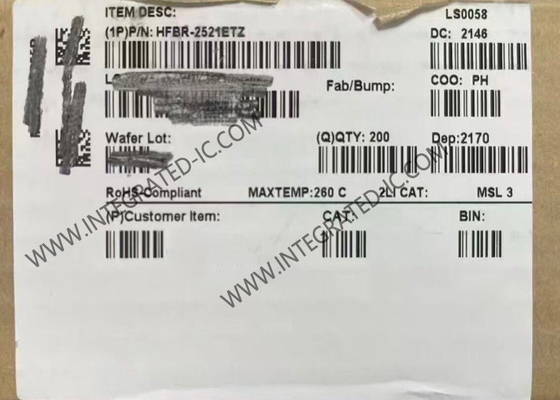 HFBR-2521ETZ Integrated Circuit Chip Versatile Link Receiver 5MBd Fiber Optic Receiver