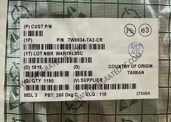 TW8834-TA2-CR circuito integrado chip processador de vídeo LCD TQFP100 processadores de ecrã