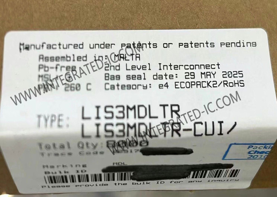Sensor IC LIS3MDLTR Sensor de 3 eixos magnéticos de alto desempenho e ultra baixo consumo